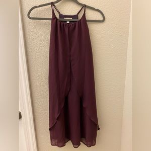 Charming Charlie Purple Chiffon Dress